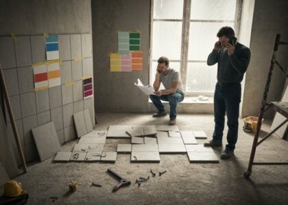 Auswahl falscher Renovierungsfirmen