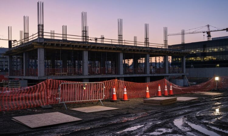 Bauunterbrechung oder -verbot