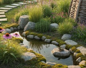 natürlicher Garten, kein Steingarten