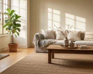 natürliches Leben mit Materialien