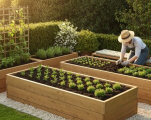 produktive ergonomische dekorative Hochbeete