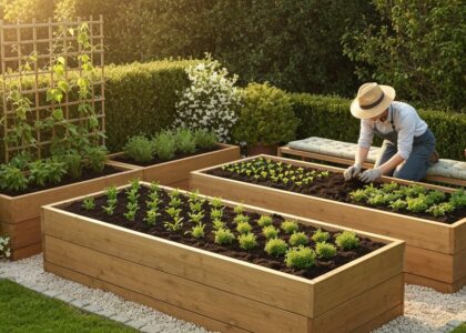 produktive ergonomische dekorative Hochbeete