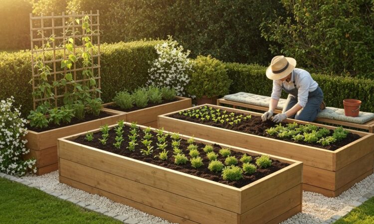 produktive ergonomische dekorative Hochbeete