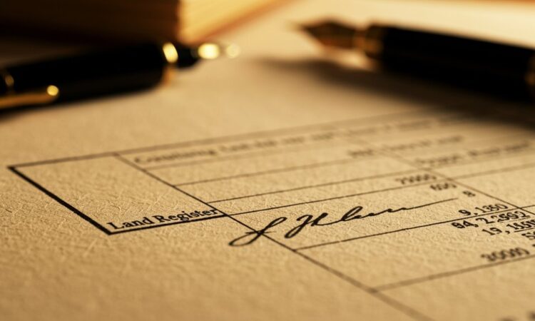 Eigentumsanspruch Registrierung