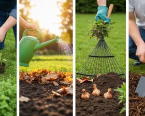 ganzjährige Gartenpflege-Checkliste